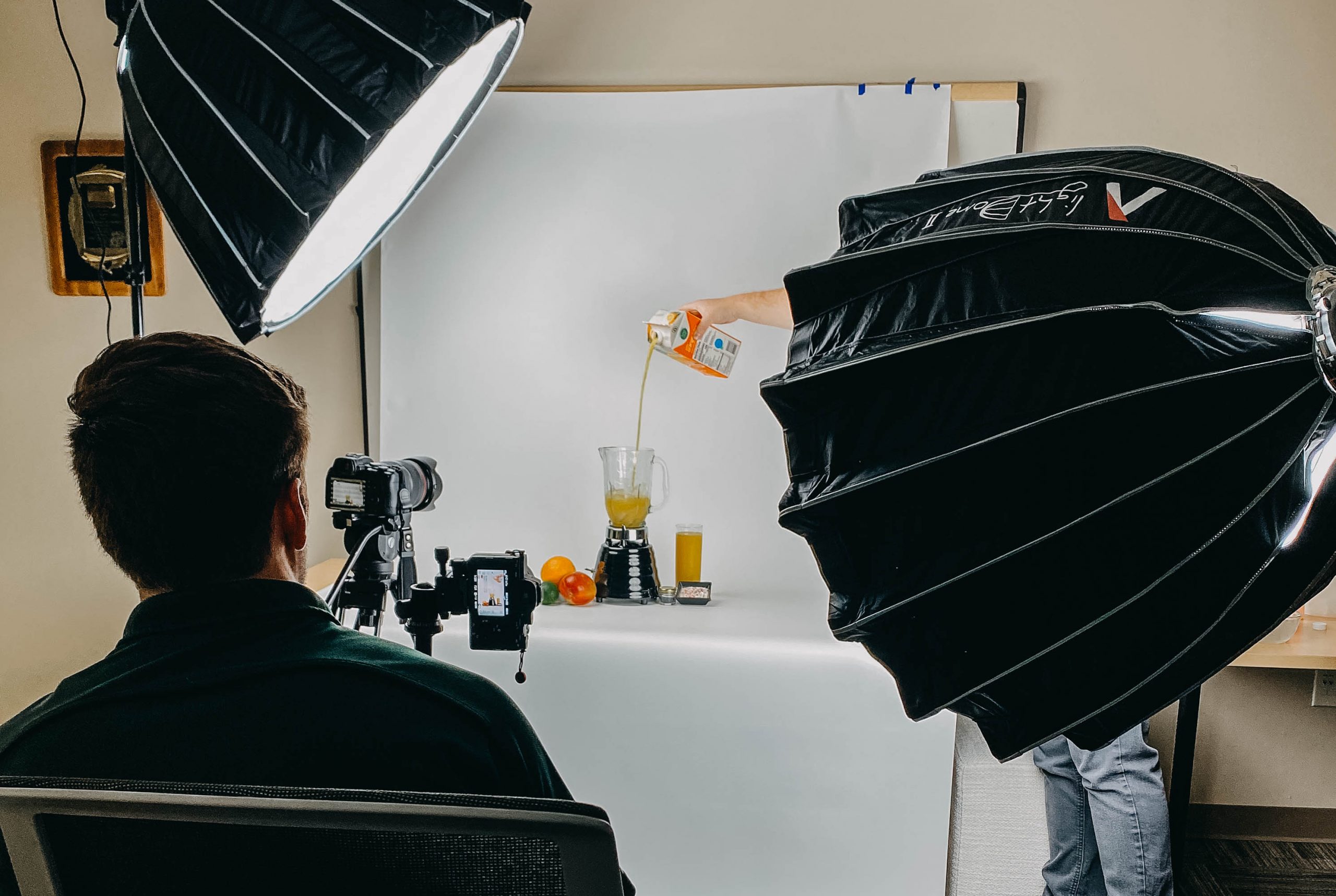 behind the scenes video shoot